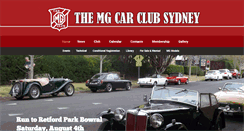Desktop Screenshot of mgcarclubsydney.com.au
